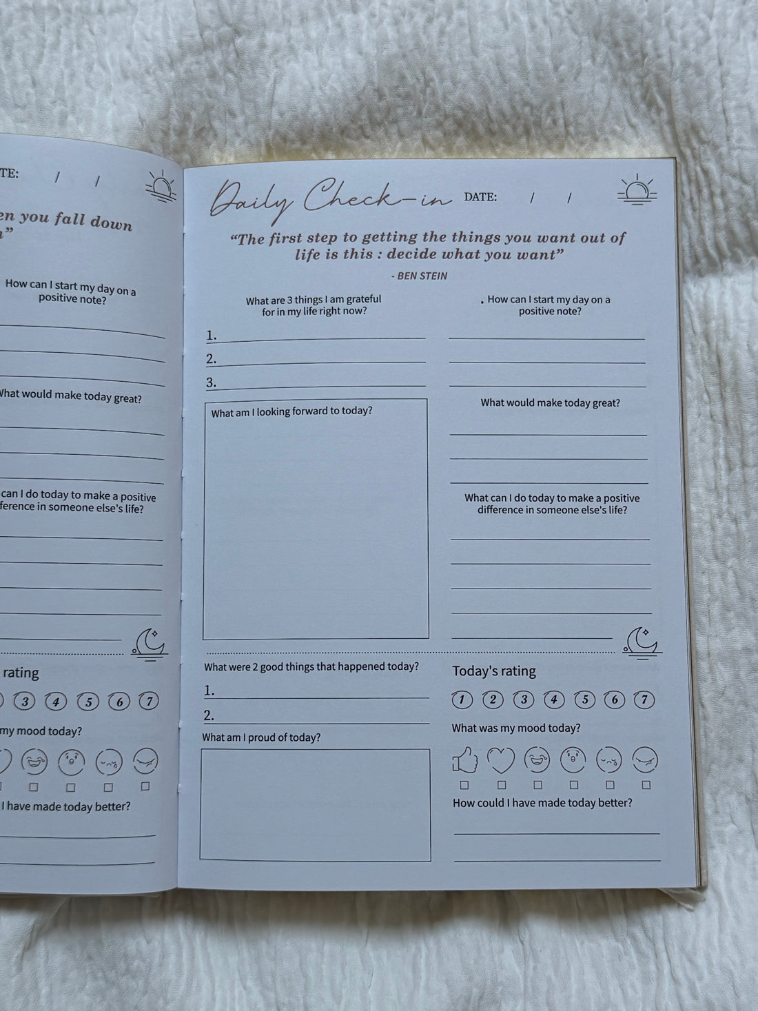 Self care journal