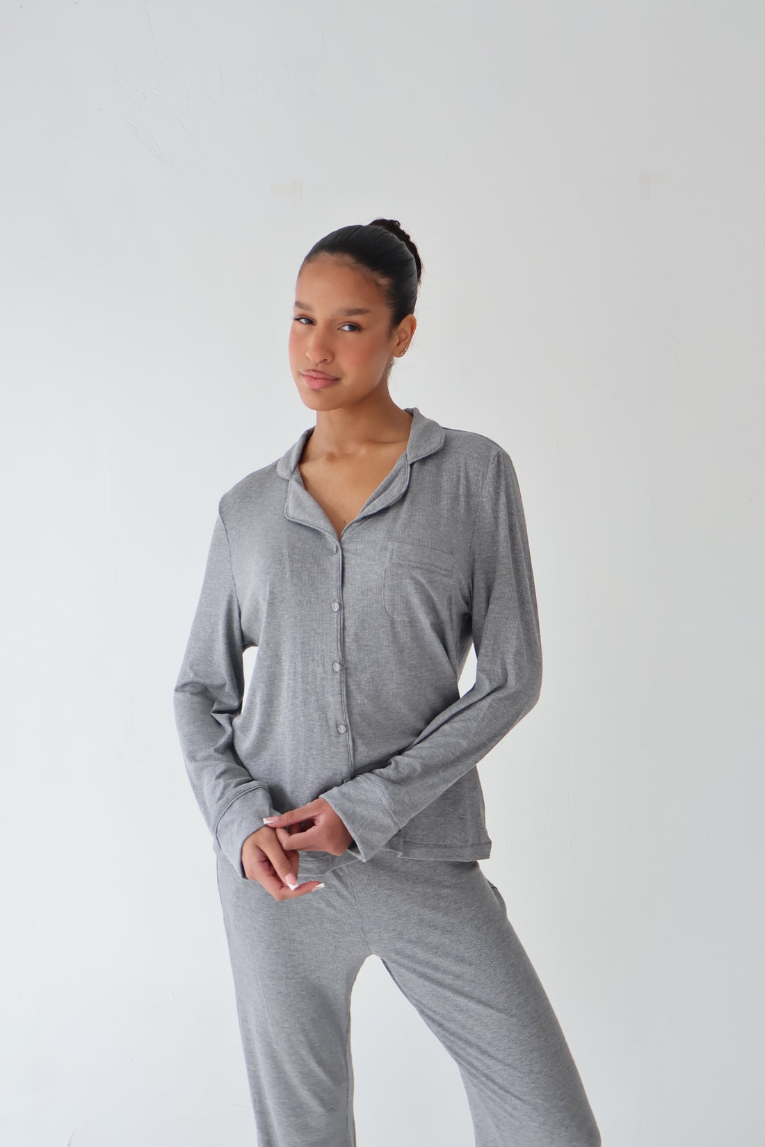 Grey Modal Pyjama Set